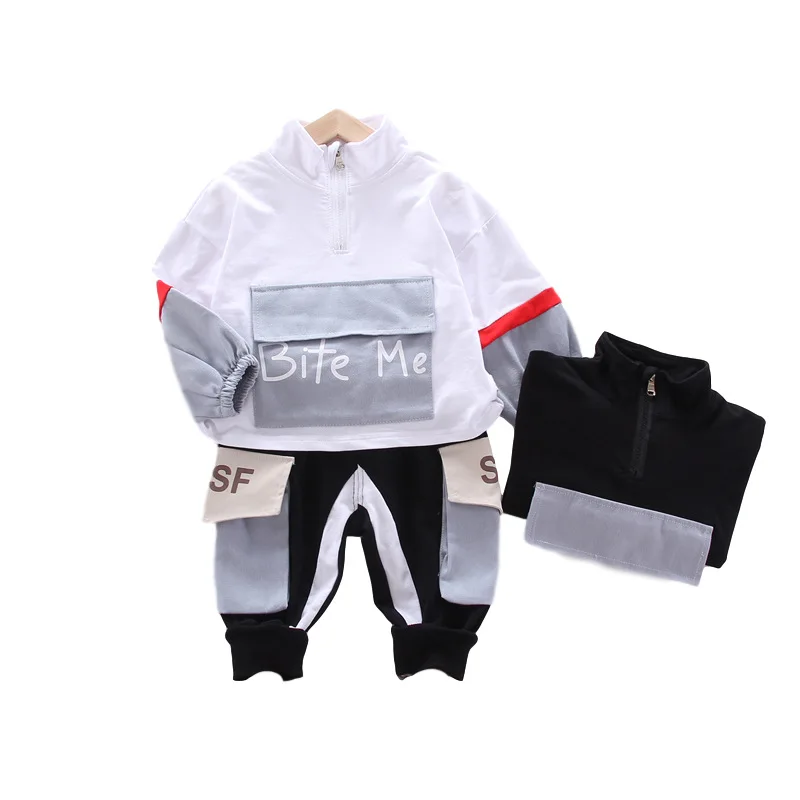 

New Spring Autumn Baby Boys Girls Clothes Children Cotton Sport Jacket Pants 2 Piece Set Toddler Fashion Costume Kids Tracksuits