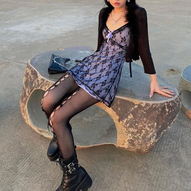 Летнее женское платье Y2k новинка 2021 повседневное привлекательное синее