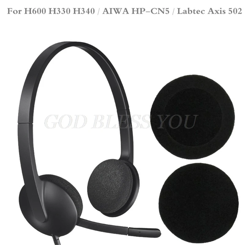 5 пар/набор 60 мм/2 4 "Запасные подушечки пены подушки для Logitech- H600 H330 H340/Aiwa HP-CN5/Labtec