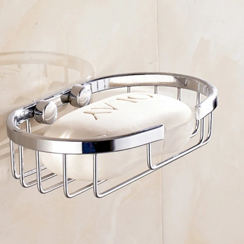 

Soap Dishes Stainless Steel Bathroom No Rust No Corrosion Wall Mount Soap Basket Rack Holder HUG-Deals