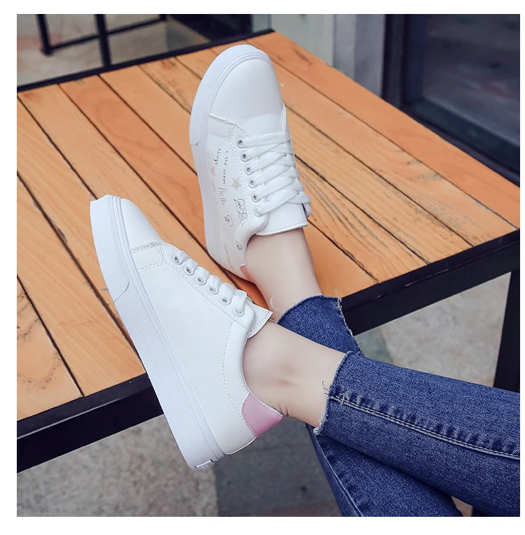 BeautyFeet/женские туфли-оксфорды на плоской подошве в британском стиле; сезон весна; Повседневная парусиновая обувь на плоской подошве; женская обувь на шнуровке с граффити; женская обувь