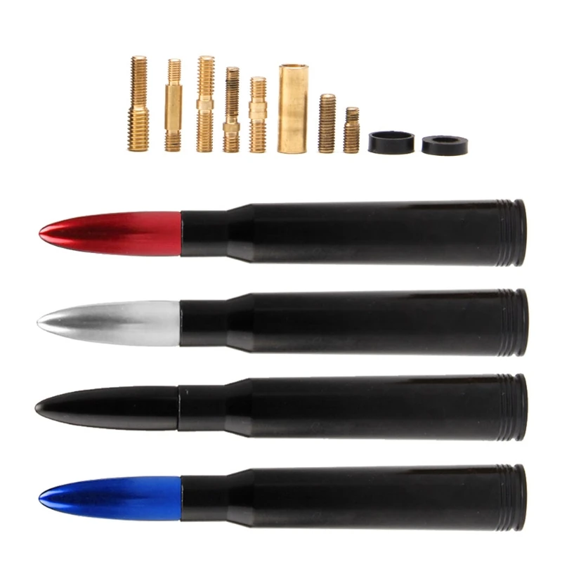 

Universal Aluminium Car SUV Bullet Antenna Anti Theft Copper Coil Short Ki