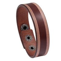 hot selling jewelry retro distressed leather bracelet simple new light plate leather bracelet