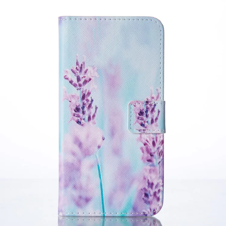lavender Чехол для samsung GALAXY A5 A7 A510 A710 S3 S4 S5 S6 S7 край S8 плюс бабочка цветок чехол-бумажник с откидной крышкой из искусственной кожи чехол - Цвет: lavender