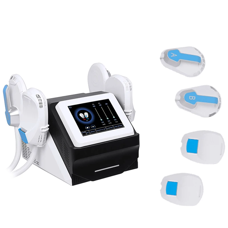 

Portable EMSLIM Body Contouring Machine Slim Beauty Muscle Stimulation abs Training HIEMT Tesla Sculptor With 4 Handles 5000W