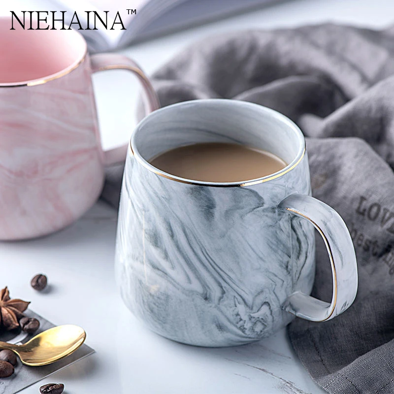 

Ceramic Mugs Nordic Original Design Coffee Cup Couple Breakfast Cup For Tea Milk Oatmeal Creative Gifts Handle Drinkware