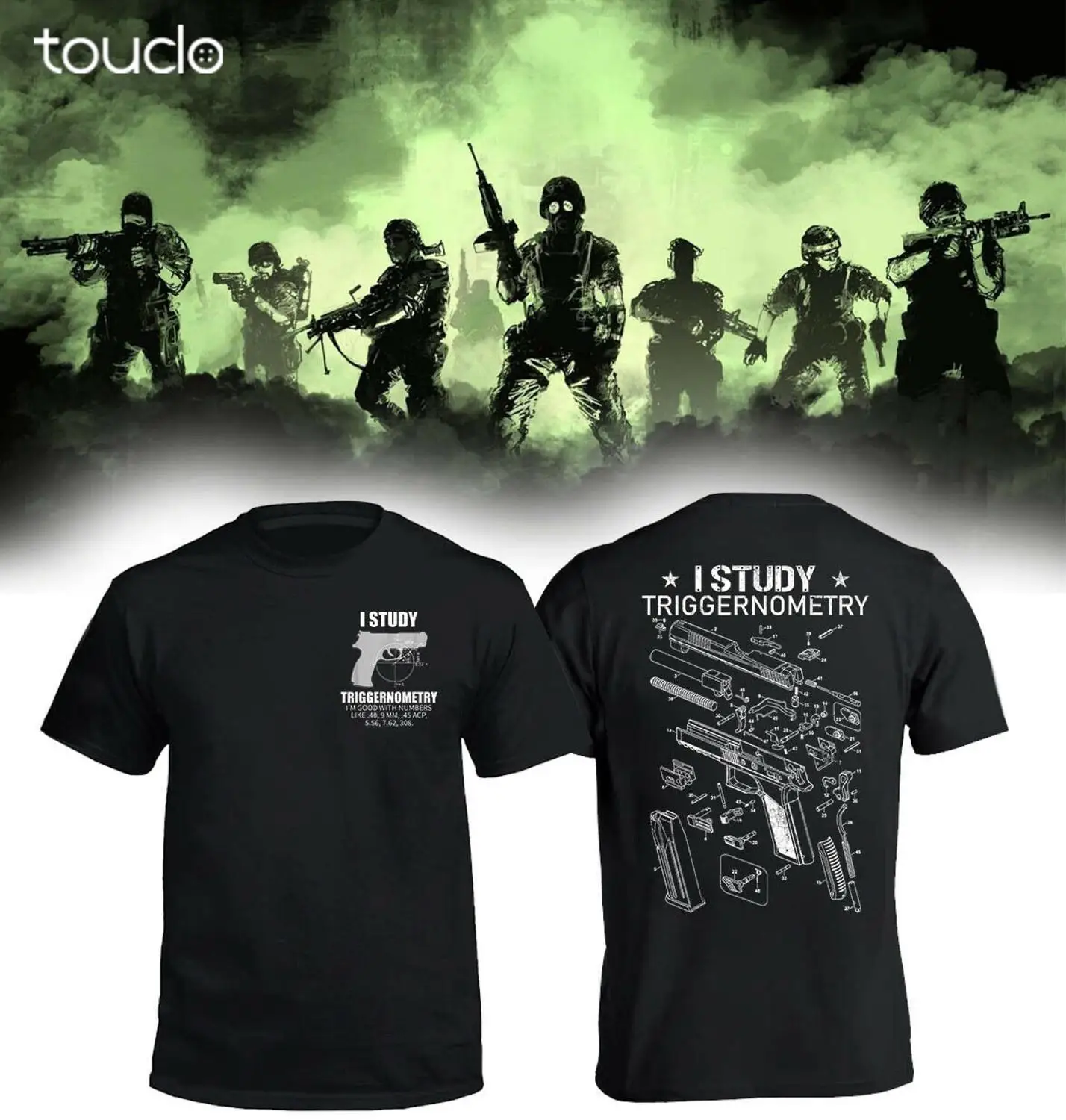 

I Study Triggernometry Men Gun Lovers Two Side T-Shirt Gift unisex