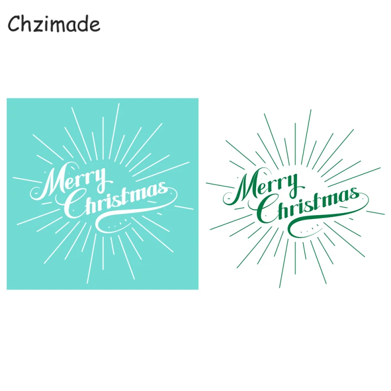 Chzimade Счастливого Рождества на площади Тяньаньмэнь клей шелк Экран печати