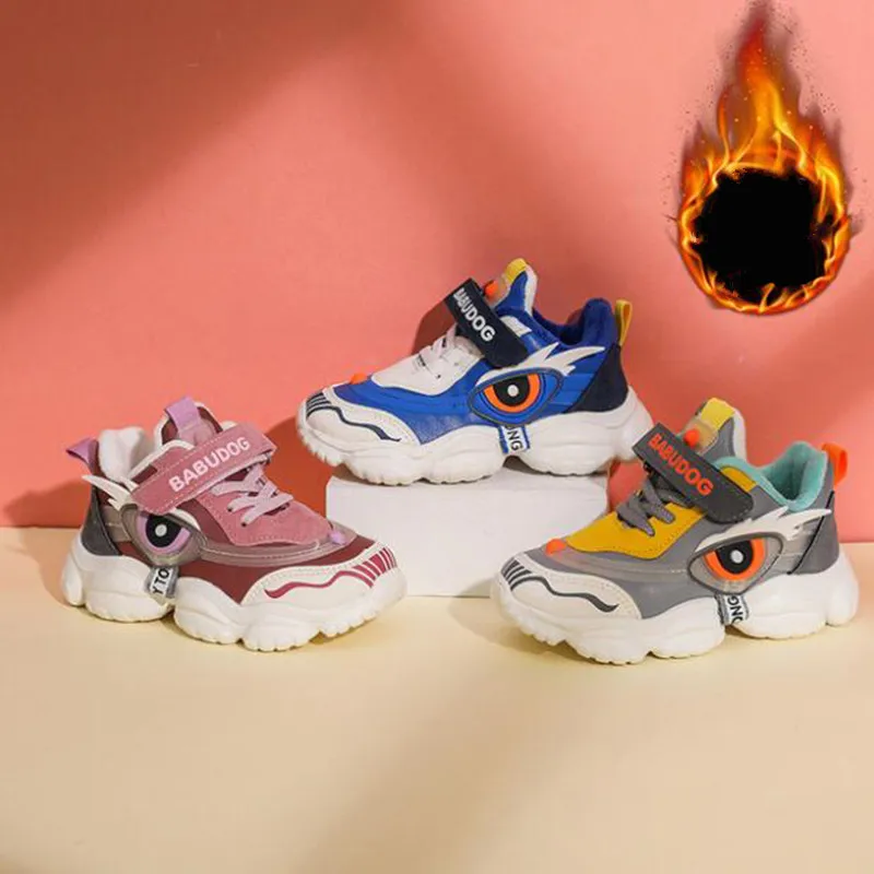 

Осенне-зимние ботинки для младенцев, теплая плюшевая детская обувь на мягкой подошве, хлопковые кроссовки для маленьких девочек