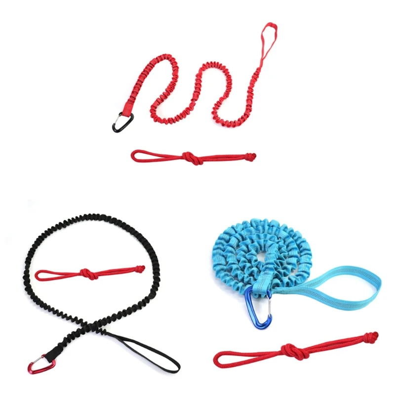 

1PC Mountain Bike Tow Rope Bike Bungee Heavy Duty Elastic Adjustable Length with Reflective for Biking Hill Climbing Rid 69HE