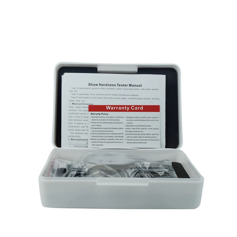 Портативный аналоговый тестер твердости Shore A двойная указка одиночная дюрометр