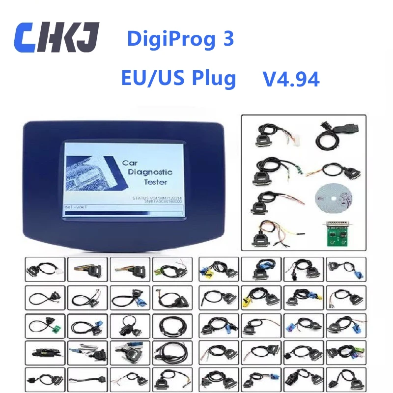 

Программатор Digiprog 3 V4.94, CHKJ Digiprog3, с чипом FTDI, инструмент для пробега для многих автомобилей с вилкой Стандарта ЕС/США
