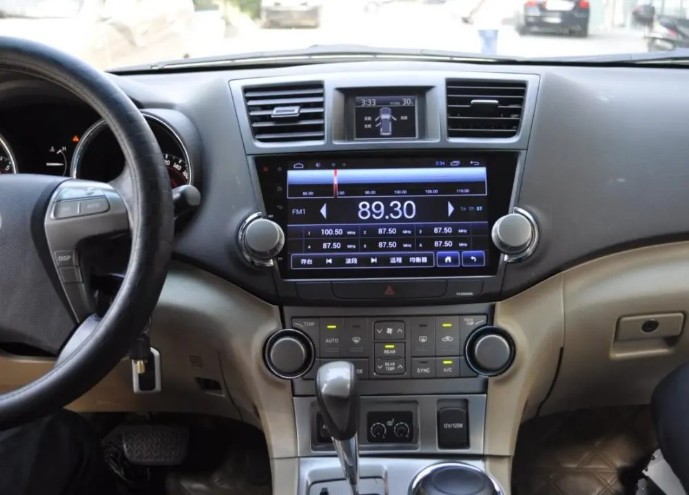 4G SIM DSP Carplay 4 Гб ОЗУ 64 ПЗУ Android 10 2 дюймов Автомобильный DVD Gps для Toyota Highlander 2009-2014 видео