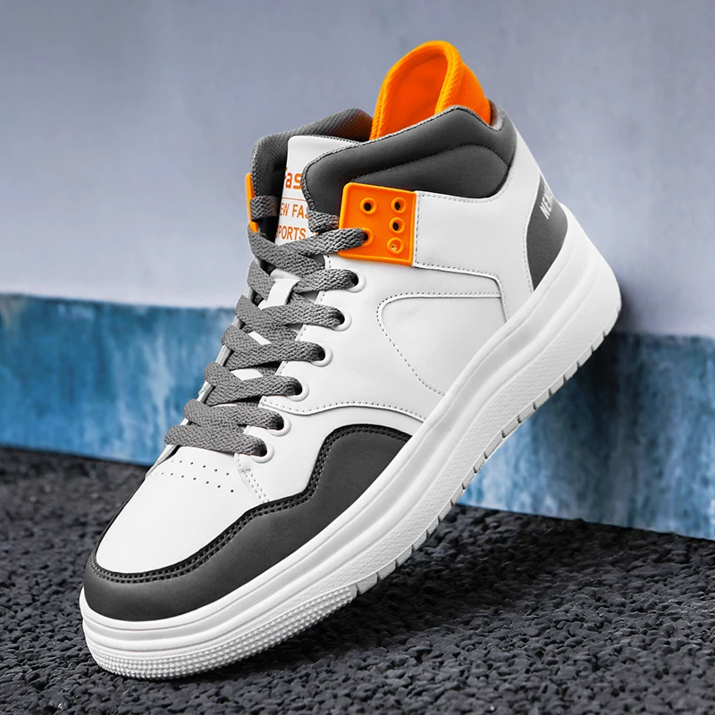 

White Skateboard Shoes for Men Sneaker Winter Designer Original Male Footwear Tennis Shoes Vulcanized Мужская Cпортивная Oбувь