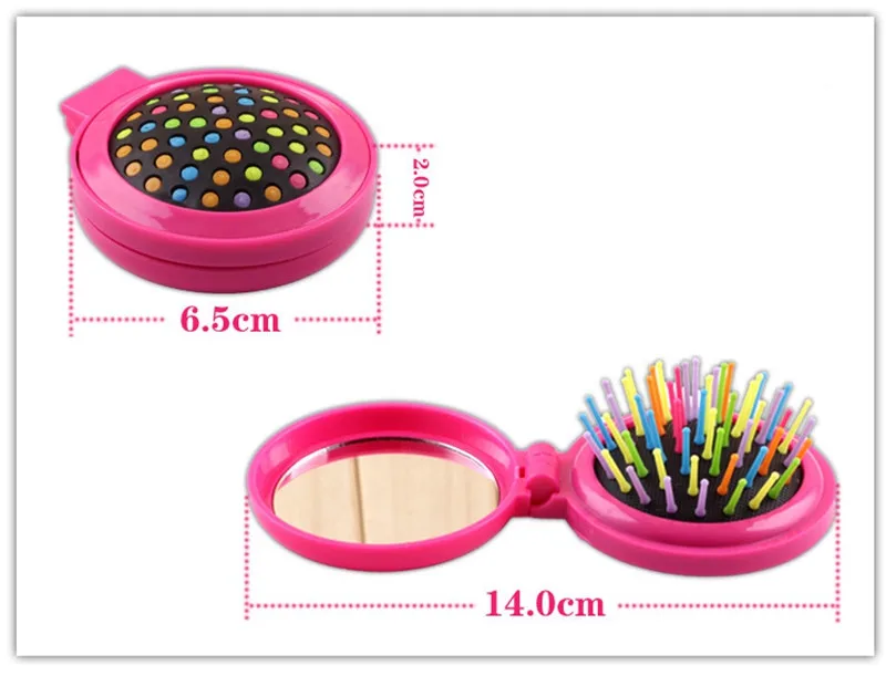 1 шт. щетка для волос портативная Мини Складная Расческа девочек массажная