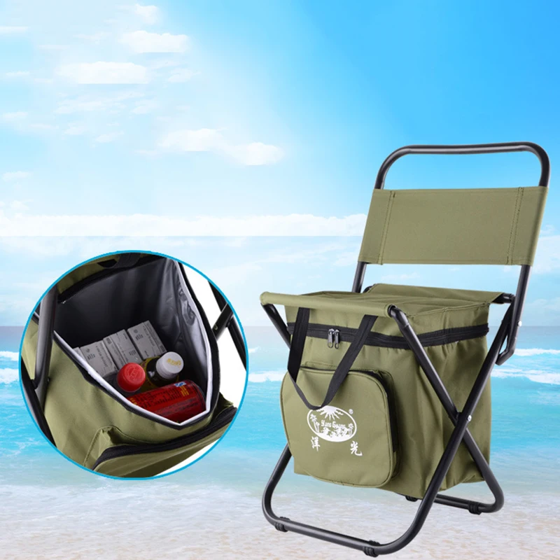 Уличные стулья для рыбалки складные кемпинга стул ледяная сумка термоса кулер