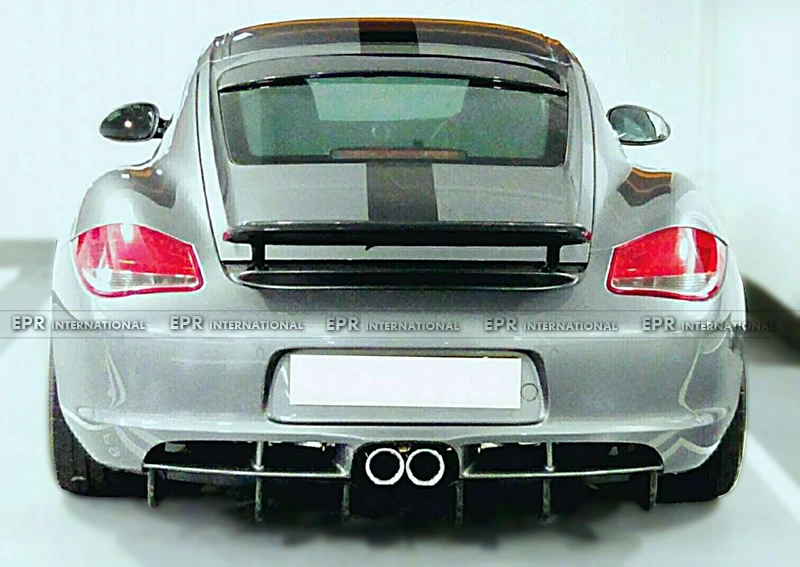 Диффузор задний для Porsche 06 12 Cayman 987 Boxster S FRP стекловолокно стиль EPA с подставкой