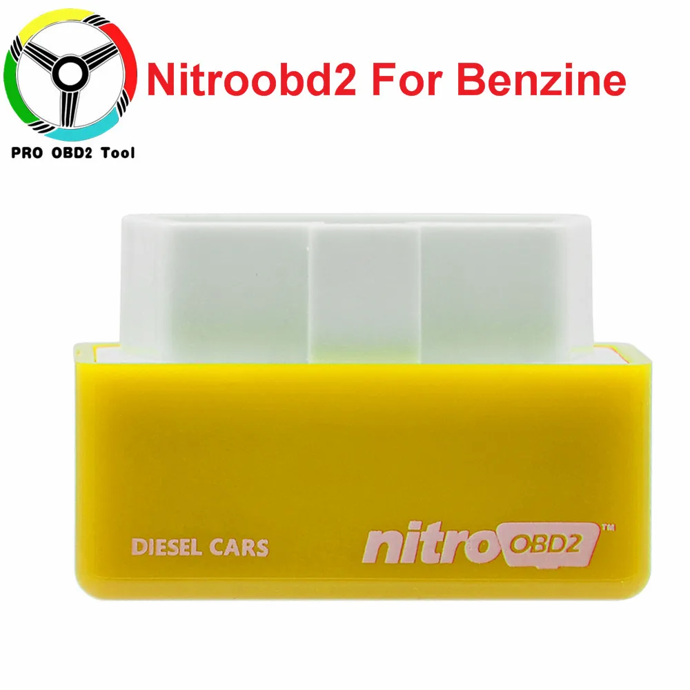Цвет: желтый 4 цвета Nitro OBD2 EcoOBD2 15% экономия топлива больше мощности чип-тюнинг ECU коробка Plug& Driver nitrood2 Eco OBD2 для бензинового дизельного автомобиля - Цвет: Цвет: желтый