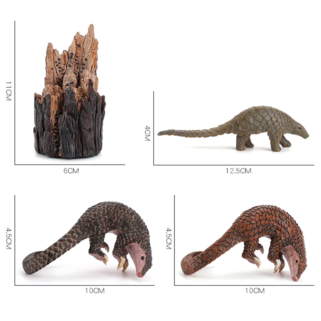 

Realistic Toy Wild Pangolin Figure with Platform Project Gifts