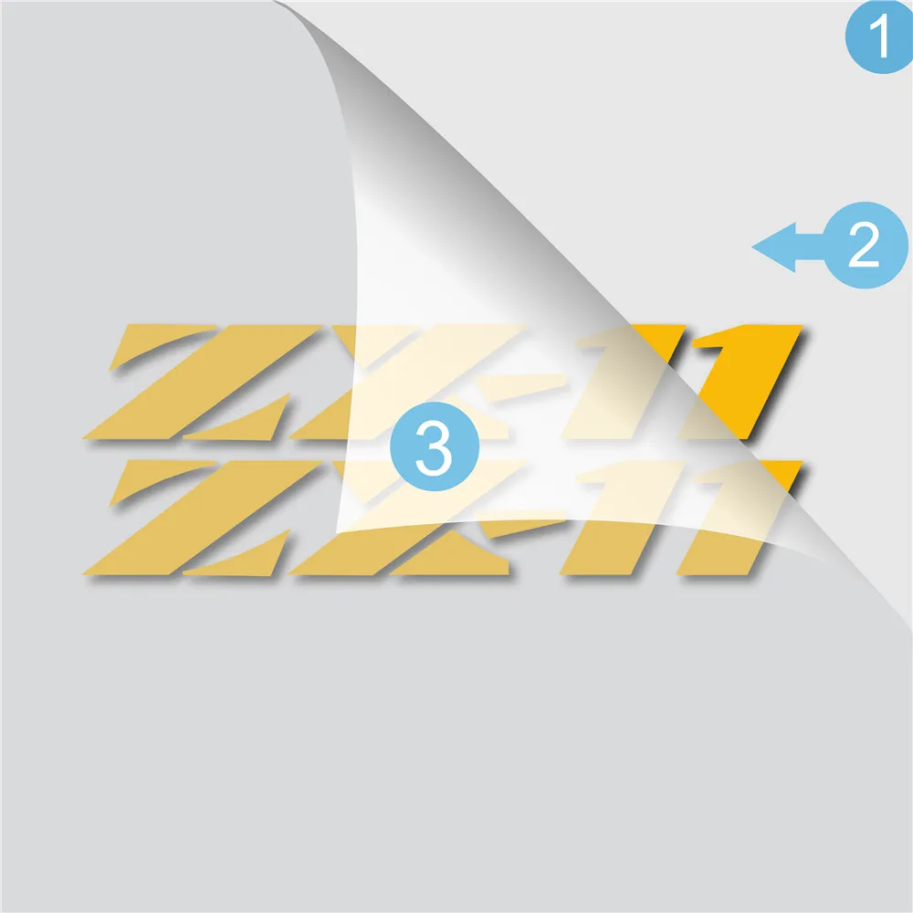 

New Motorcycle reflective fuel wheels fairing portable luggage helmet stickers sign decoration Decals For KAWASAKI ZX-11 zx 11