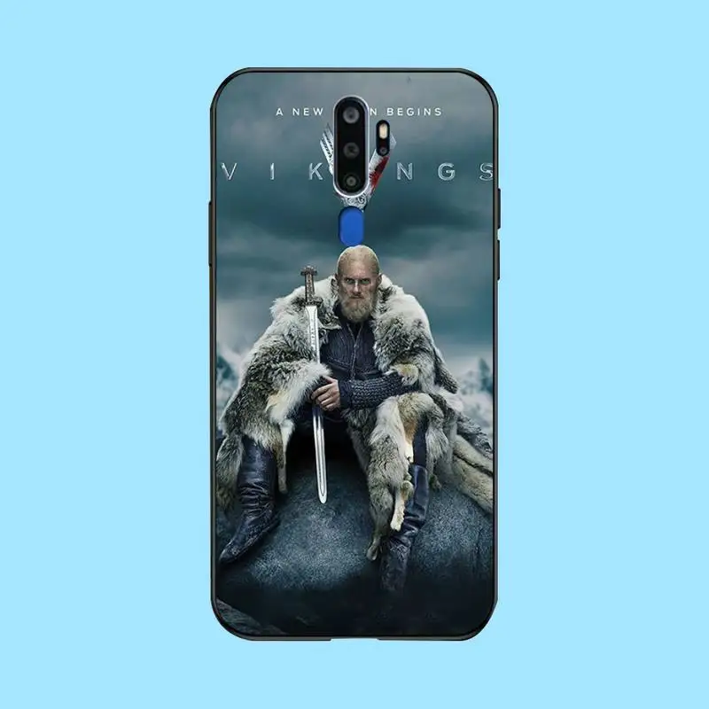 PENGHUWAN ТВ Рагнар из викингов Лодброк TPU черный чехол для телефона Корпус Oppo A5 A9 2020