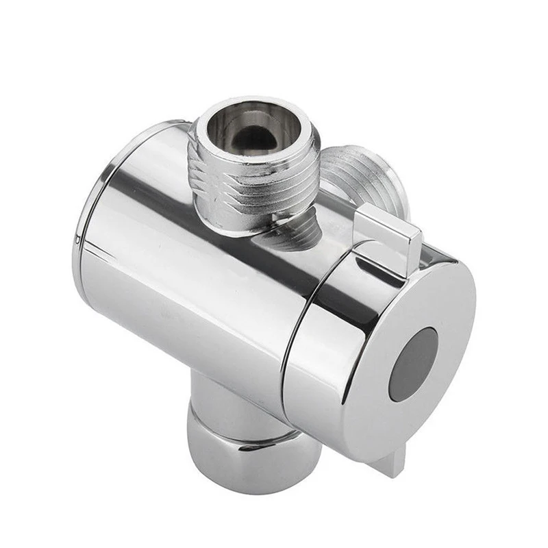 

Bracket 3-Way Valve Sprayer Arm Mount Shower Head Diverter Bathroom Adapter