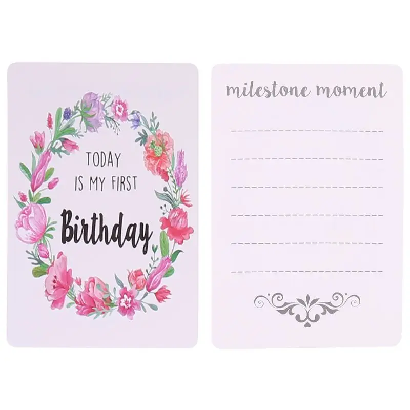 Baby Milestone Photo Cards Moment Age Markers & Unique Firsts Shower Gift Set | Мать и ребенок