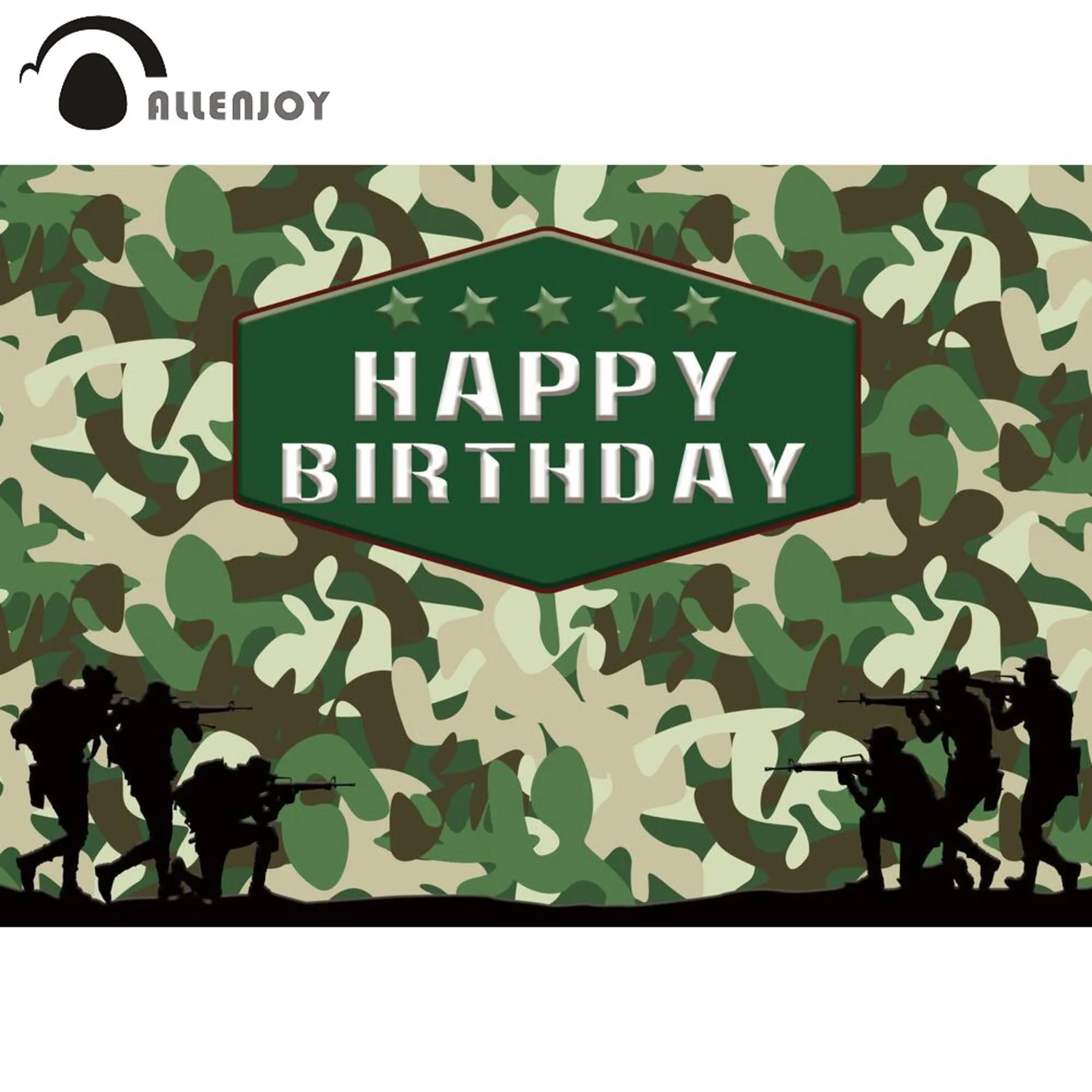 

Вечерние камуфляжные декорации Allenjoy для мальчиков с днем рождения