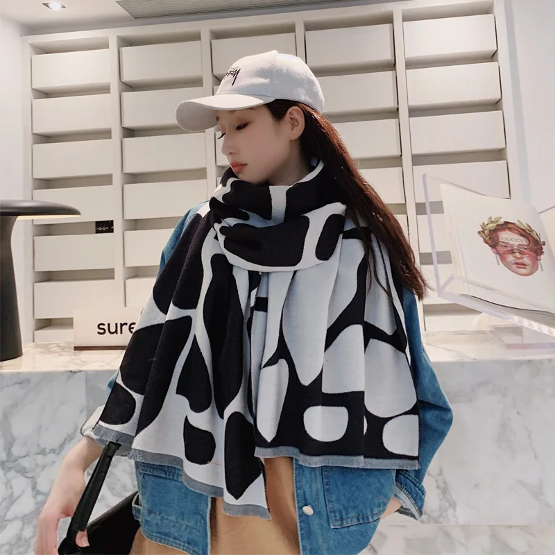 Новый шарф в европейском и американском стиле для осени зимы 2019 Женская