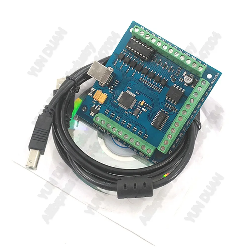 4 оси Mach3 USB ЧПУ контроллер движения шаговый электродвигатель драйвер секционная