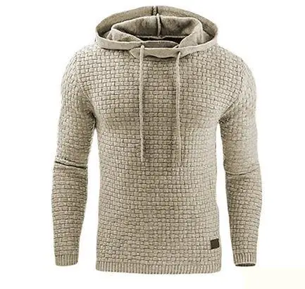 

Hoodies Men Autumn Winter Warm Knitted Men's Hoodies Casual Hooded Pullover Men Cotton Sweatercoat Pull Homme Plus Size 5XL