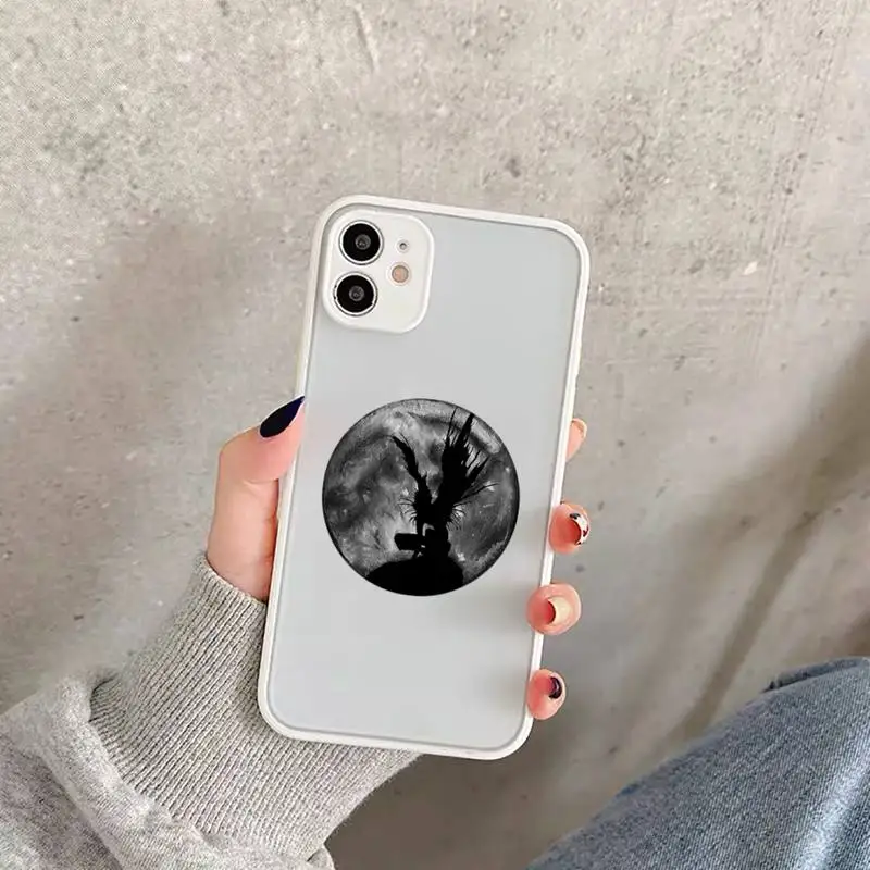 

rem and misa death note anime cool Phone Case Matte Transparent for iPhone 11 12 7 8 s mini pro X XS XR MAX Plus funda