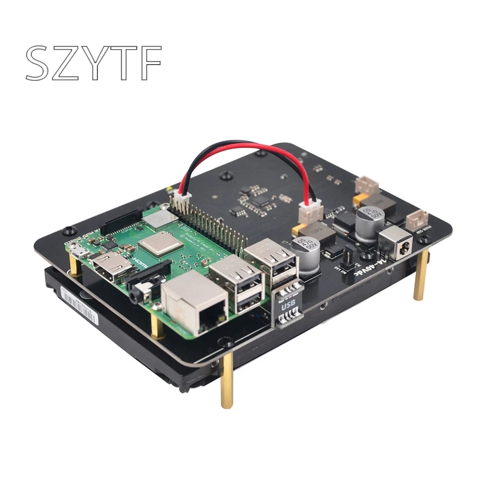 Плата расширения Raspberry Pi 3 B + Plus/3B X830 V2.0 HDD с функцией отключения Veilig 5 &quotSATA Opslag