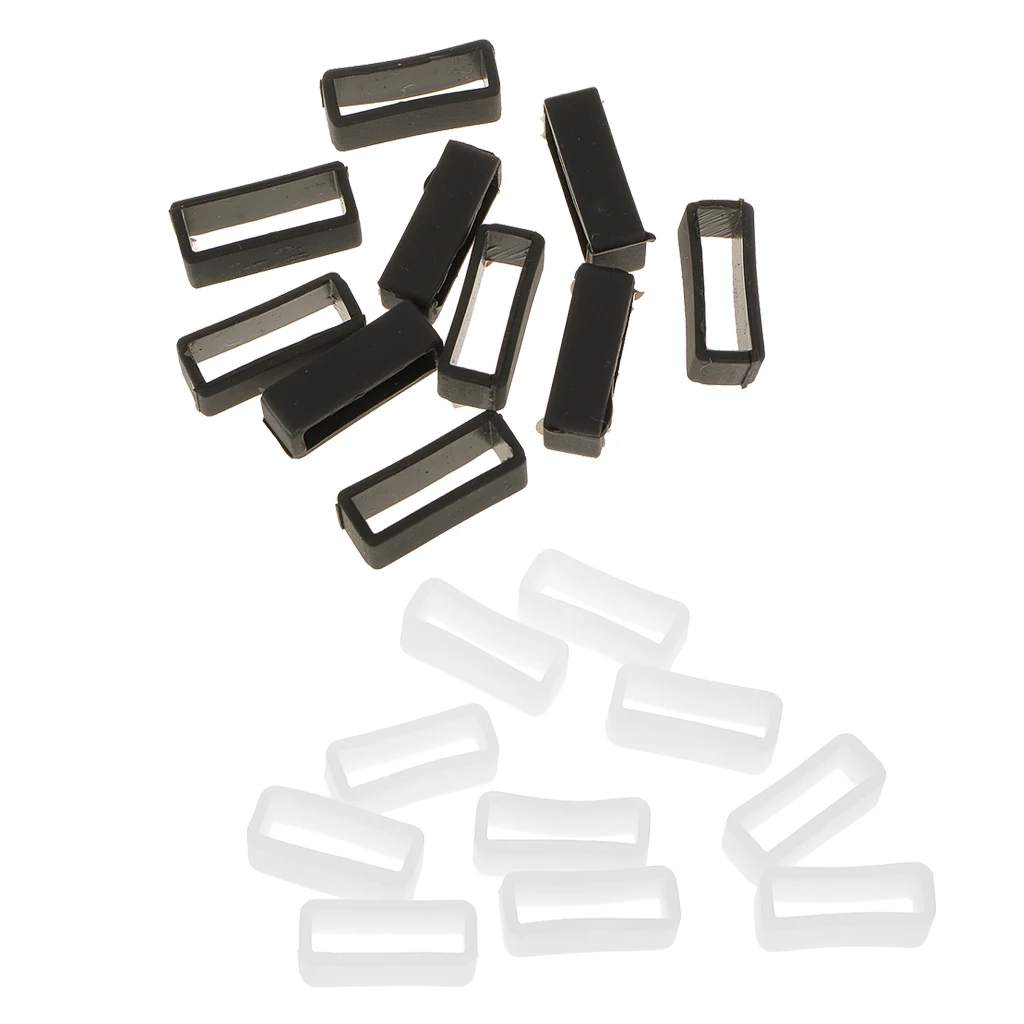 20 шт. белый черный силиконовый ремешок для часов 22 мм|Ремешки часов| |