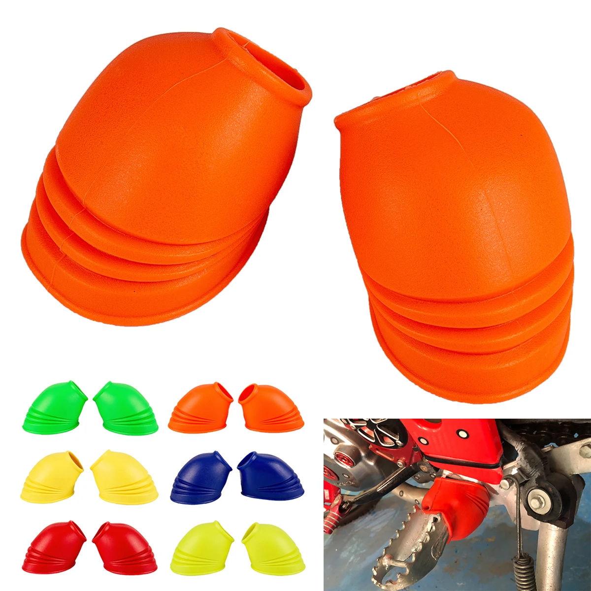 

Motorcycle Footpeg Protectors Cover For CR CRF YZ YZF KX KXF KLX SXF EXC XCW EXC-F RMZ RZ WR WRF 125 250 300 350 450