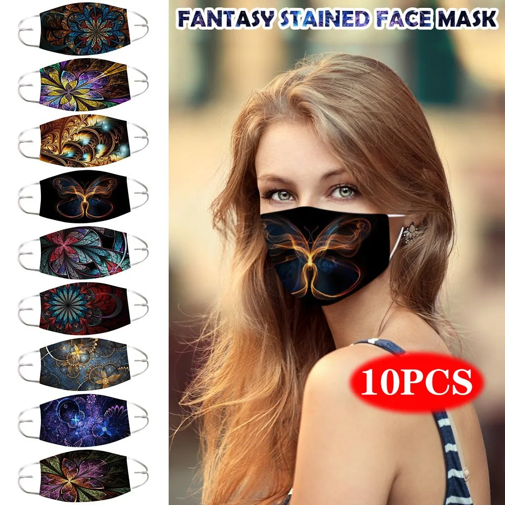 10 шт. витражная маска бабочка для лица смываемая фильтр покрытия можно