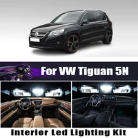 13pcs for volkswagen vw tiguan 5n 2009 canbus car led interior map dome trunk light kit auto lamp accessories