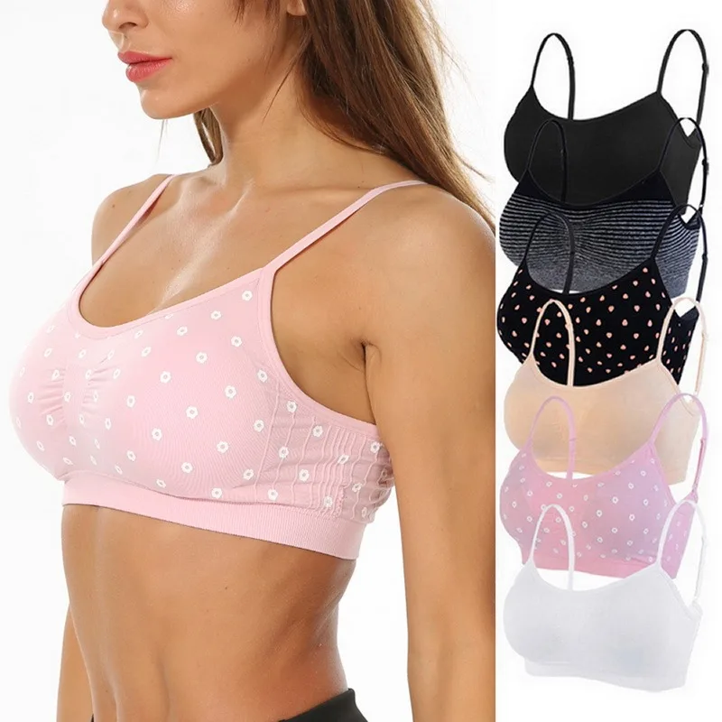 

Sports Bra Women Fitness Tops Seamless Yoga Bra Underwear Solid Quick Dry Padded Seamless Gym Crop Tops Push Up Sport Bra Tops