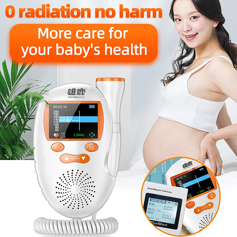 Doppler фетальный для ребенка монитор сердцебиения светодиодный - Цена: 1 861,07 - 2 084,43 руб.