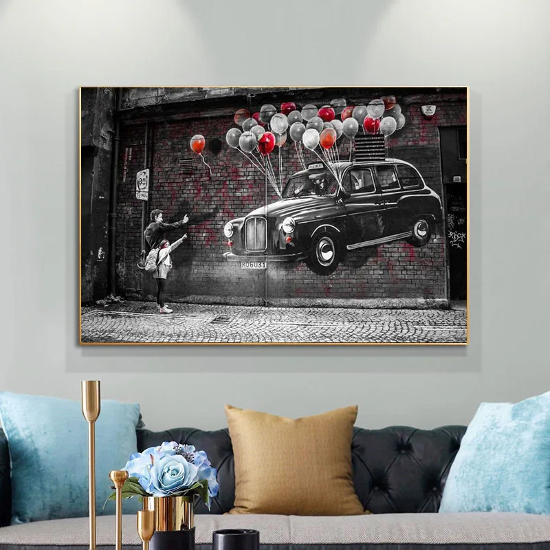 

Modern Canvas Paintings Street Art Prints Modern Graffiti Wall Art Abstract Pictures for Kids Room Posters and Prints Home Decor