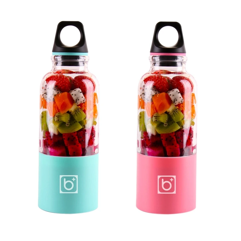 2 комплекта 500 мл портативная соковыжималка чашка USB перезаряжаемая