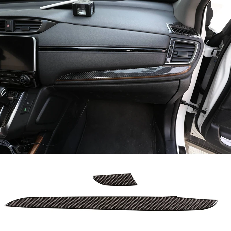 

Carbon Fiber ABS Interior Central Control Dashboard Panel Cover Trim for Honda CR-V CRV 2016-2019 Car Stylings