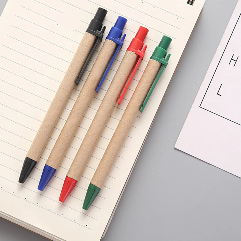 Школьная бумага Экологичная шариковая ручка гладкая офисная простая 0 5 мм