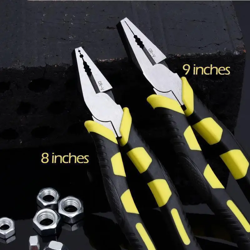 

Heavy Duty Wire Pliers 8''9'' Multifunction Pliers Set Combination Pliers Stripper/Crimper/Cutter Diagonal Pliers Hand Tools