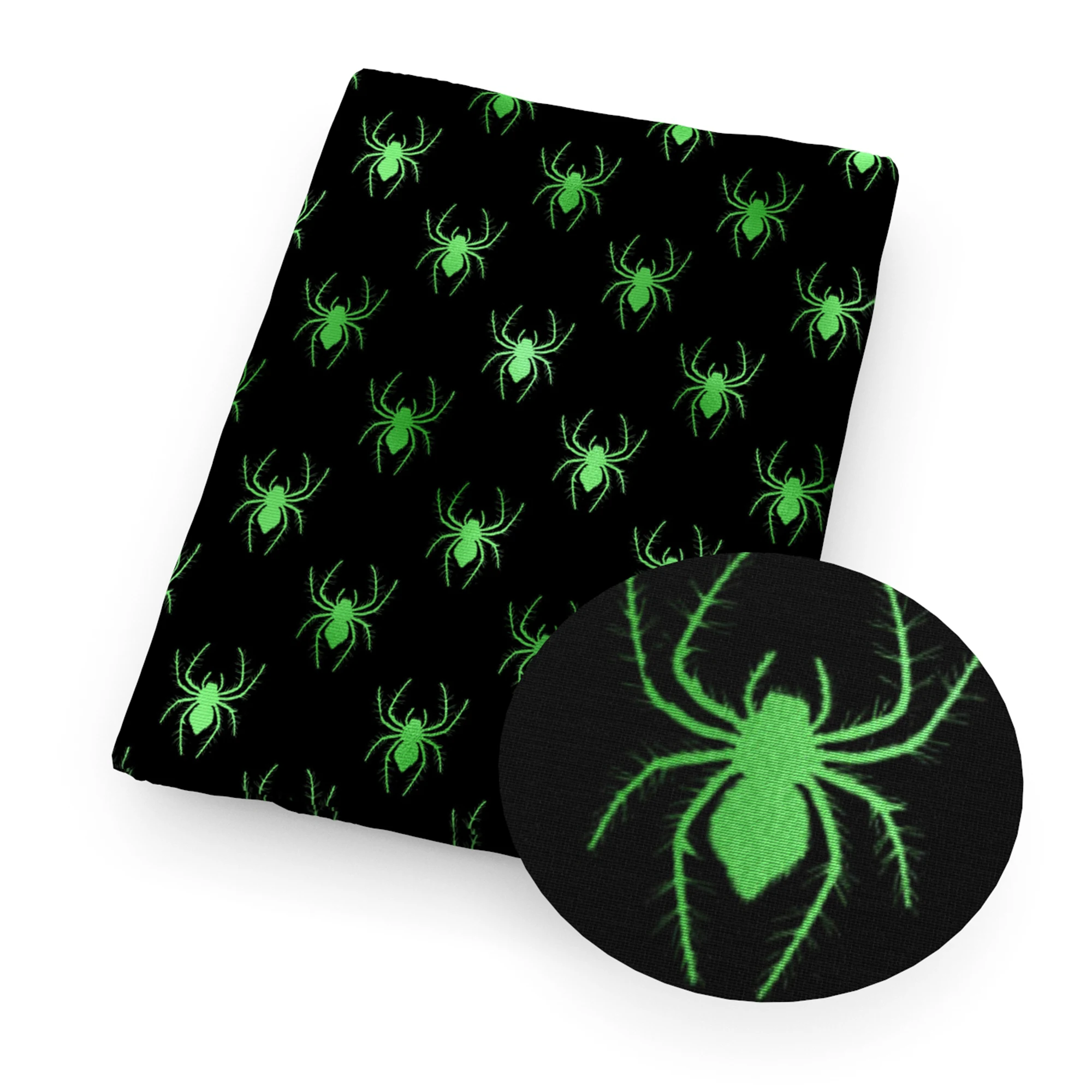 Ткань хлопчатобумажная полиэстеровая с принтом на Хэллоуин 50*145 см - купить по