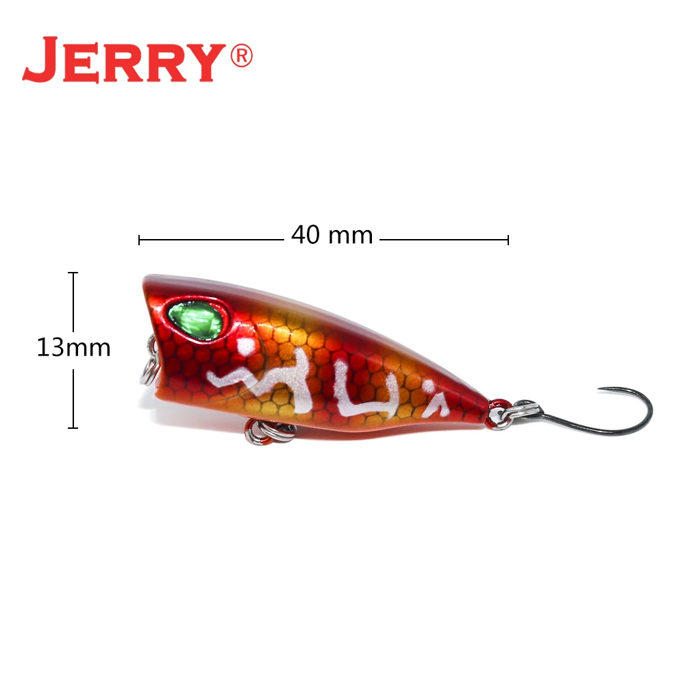 Jerry Dwarf ультралегкий мини-Поппер Пластиковые микро приманки 4 см верхняя вода