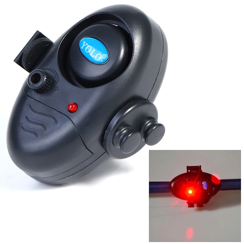 

Booms Fishing E02 Bite Alarm Fishing Signalizator Carp Fish Indicator with LED Sounds Battery