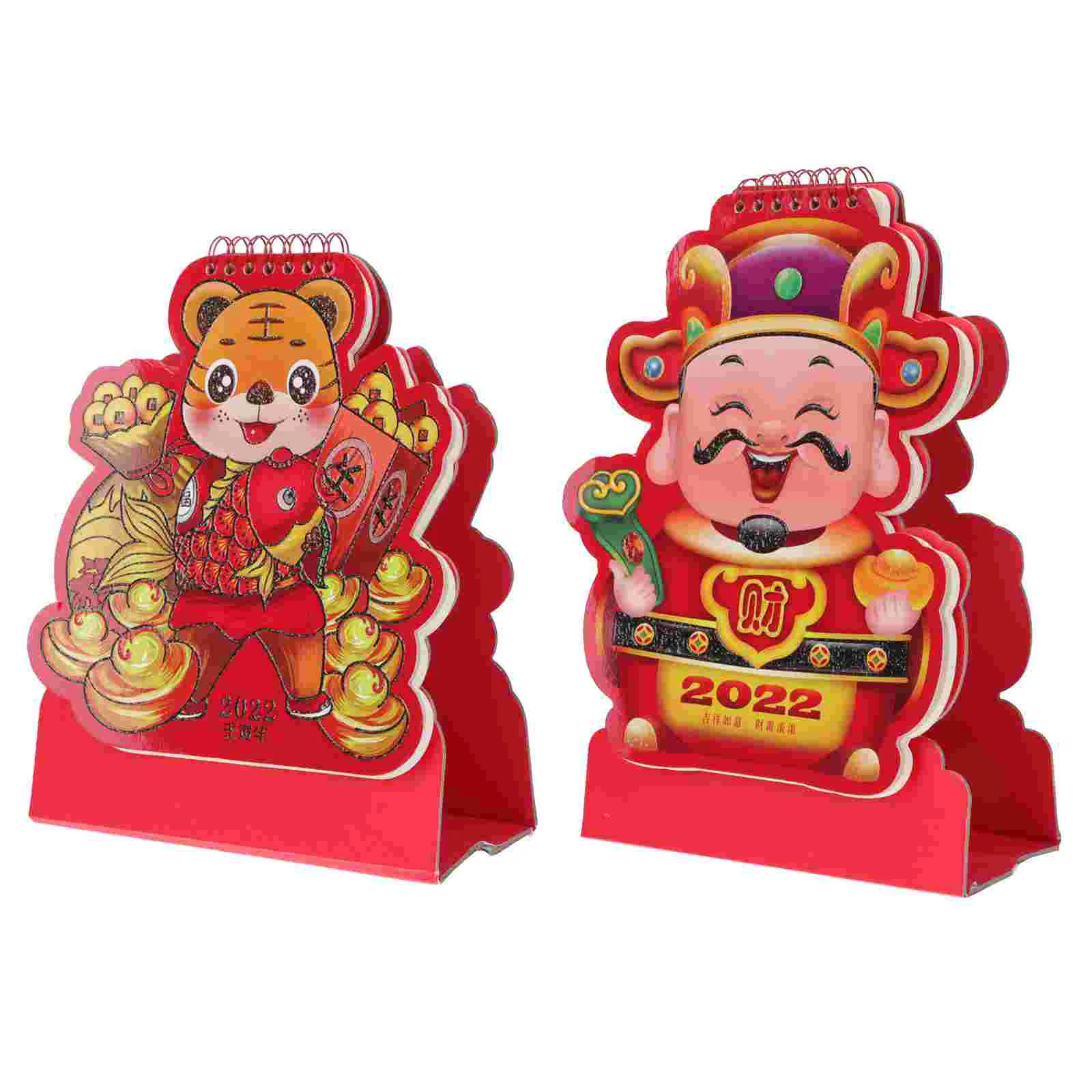

2Pcs Desk Calendar Office Calendar Desktop Daily Calendar Practical Calendar