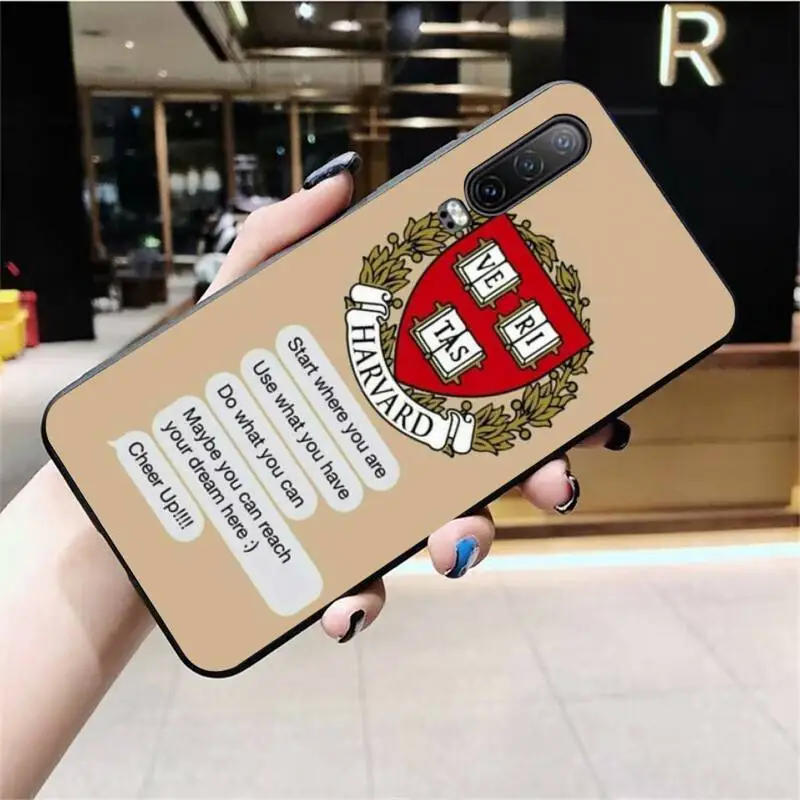 Harvard University and Veritas DIY Painted Bling Phone Case for Huawei P40 P30 P20 lite Pro Mate 20 P Smart 2019 prime | Мобильные