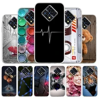 case for infinix zero 8 cases silicon soft tpu phone back cover for infinix hot 9 play 9 pro 10 lite etui cute painted coque